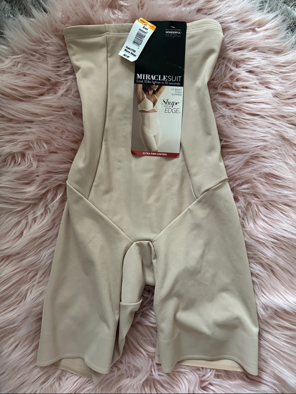 Miraclesuit Cream High-Waist Shaping One-Piece Bodysuit
